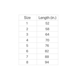 Single Wrap Belt - Half & Half - 1.5" Width